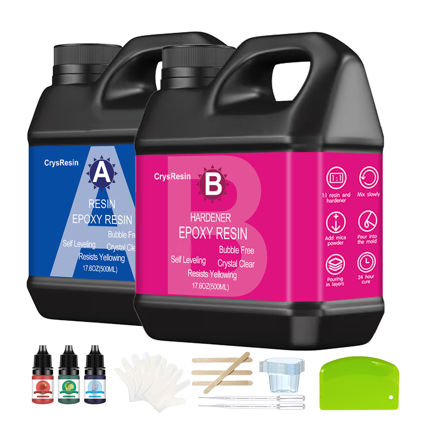 Crystal Clear Epoxy Resin 1:1  - Resin Jewelry Kit review and price