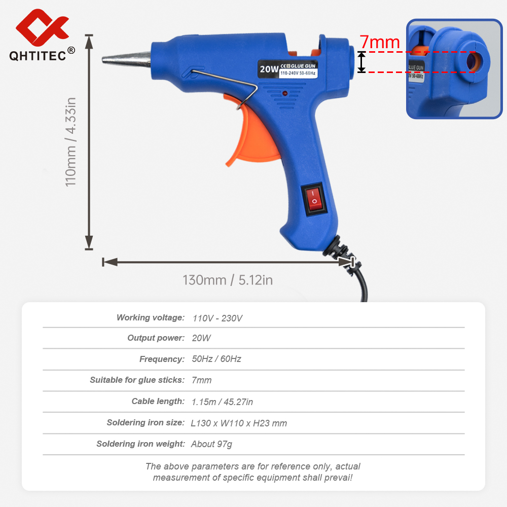 JCD 20W Hot Melt Glue Gun With - Heat Gun Small review and price