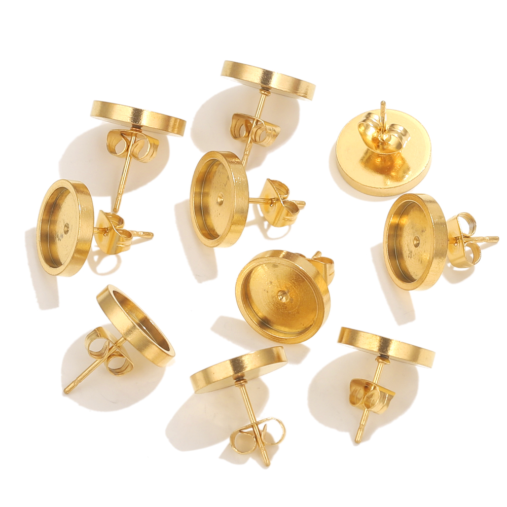 10pcs Stainless Steel Gold Ear - Resin Jewelry Kit review and price